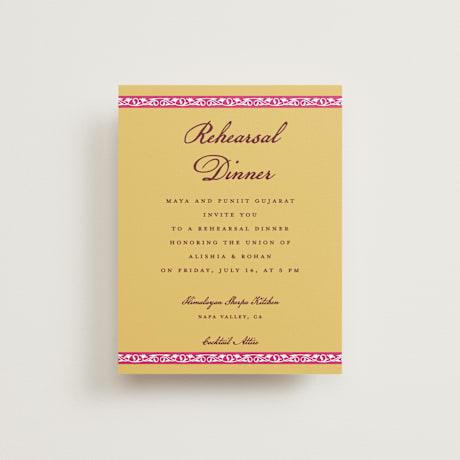 Rehearsal Dinner Cards