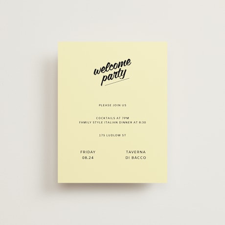 Rehearsal Dinner Cards