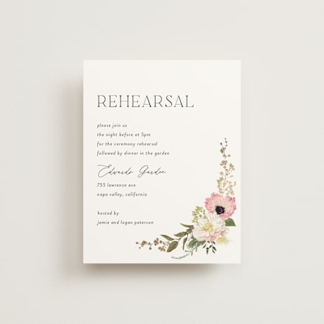 Foil-Pressed Rehearsal Dinner Cards