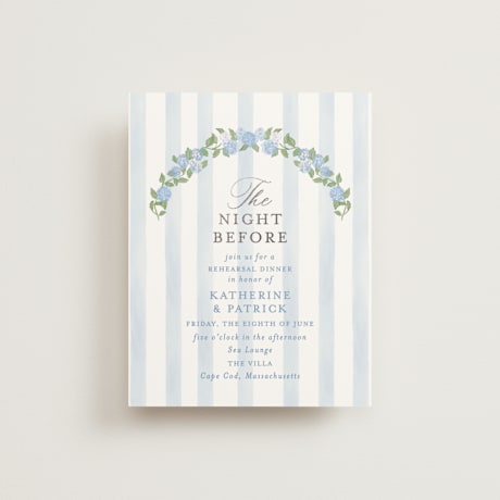 Foil-Pressed Rehearsal Dinner Cards