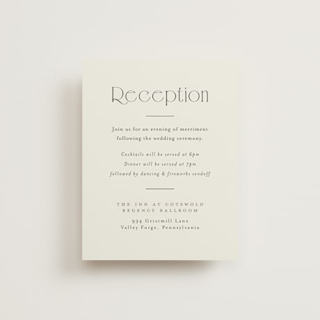 Reception Cards
