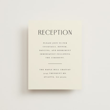 Reception Cards