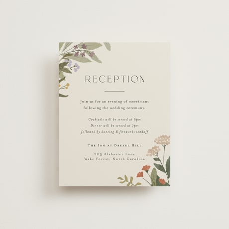 Reception Cards