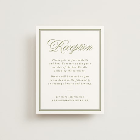 Reception Cards