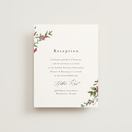 Reception Cards