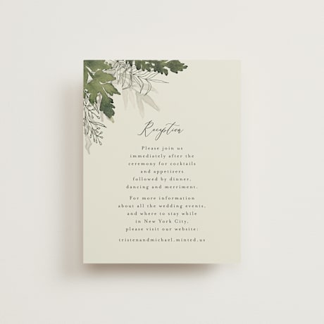 Reception Cards