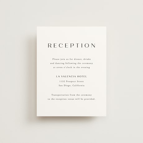 Reception Cards