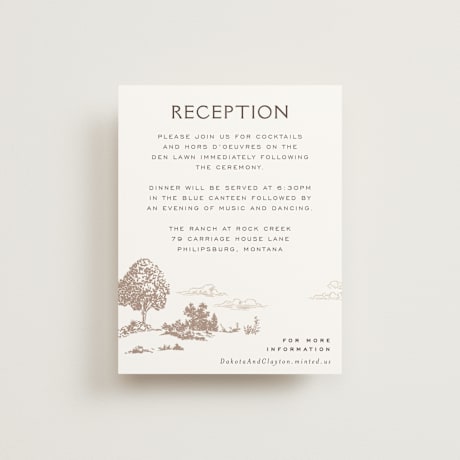 Reception Cards