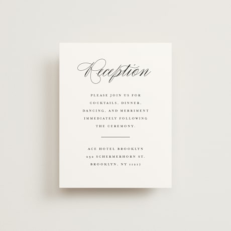 Reception Cards