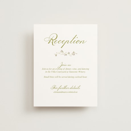 Reception Cards