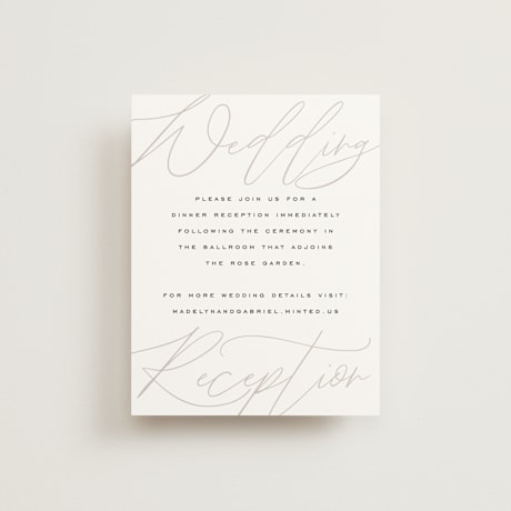 Reception Cards