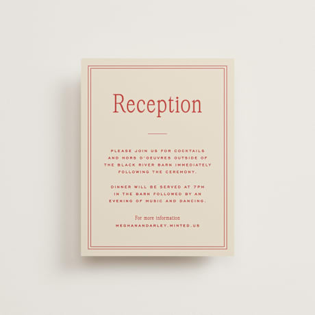 Reception Cards