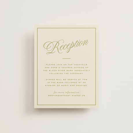 Reception Cards