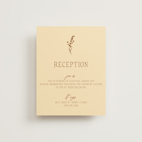 Reception Cards