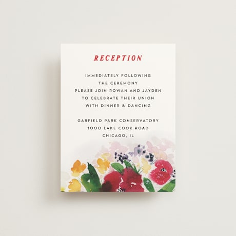Reception Cards