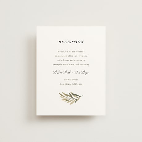 Reception Cards