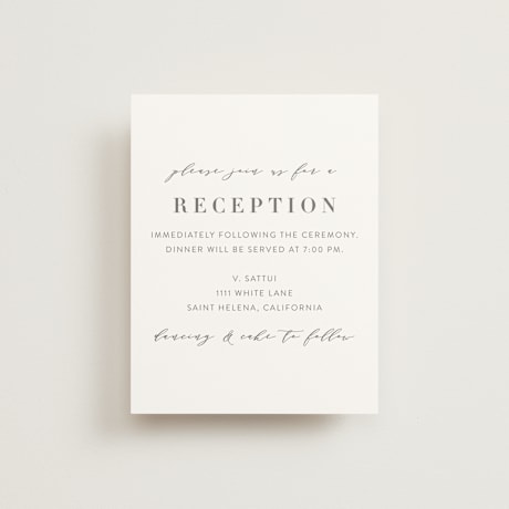 Reception Cards