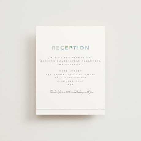 Reception Cards