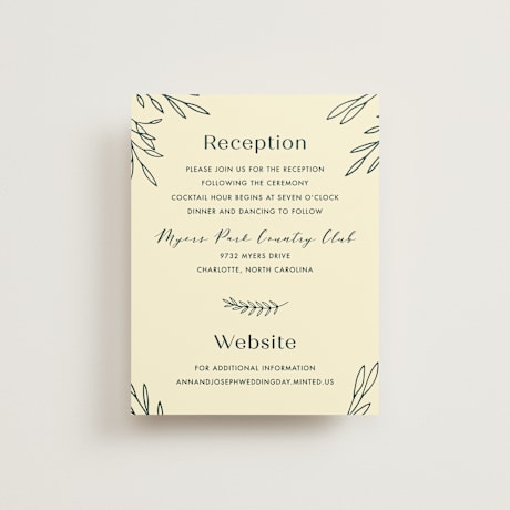 Reception Cards