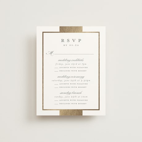 Foil-Pressed Multi-Event RSVP Cards