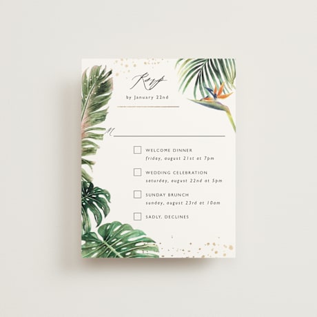 Foil-Pressed Multi-Event RSVP Cards