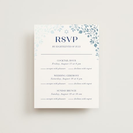 Foil-Pressed Multi-Event RSVP Cards