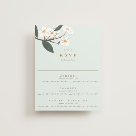 Foil-Pressed Multi-Event RSVP Cards