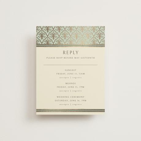 Foil-Pressed Multi-Event RSVP Cards