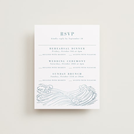 Foil-Pressed Multi-Event RSVP Cards