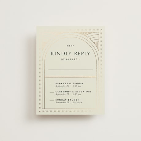 Foil-Pressed Multi-Event RSVP Cards