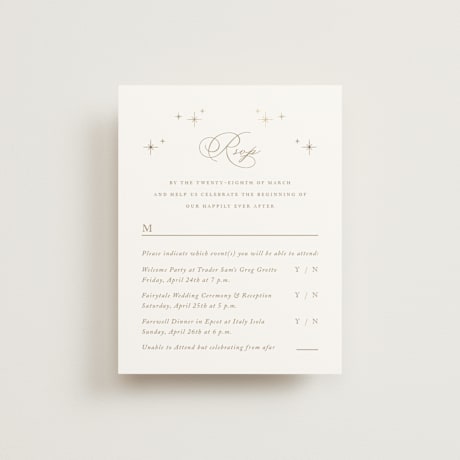 Foil-Pressed Multi-Event RSVP Cards