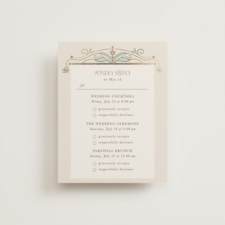 Foil-Pressed Multi-Event RSVP Cards