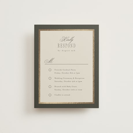 Foil-Pressed Multi-Event RSVP Cards