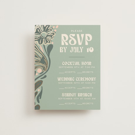 Foil-Pressed Multi-Event RSVP Cards
