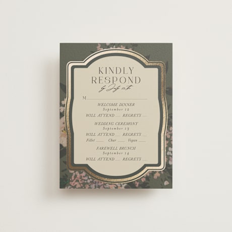 Foil-Pressed Multi-Event RSVP Cards