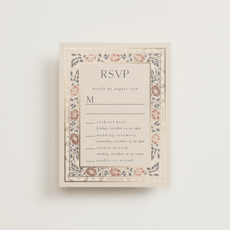 Foil-Pressed Multi-Event RSVP Cards