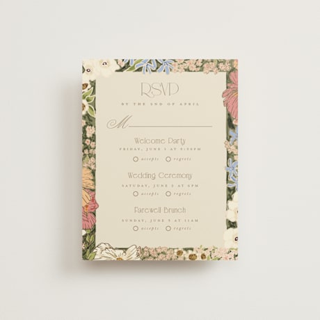 Foil-Pressed Multi-Event RSVP Cards