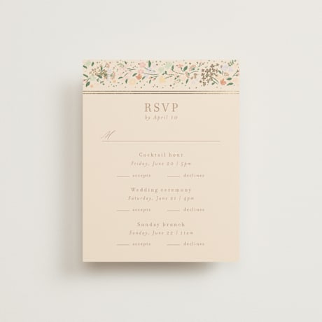Foil-Pressed Multi-Event RSVP Cards