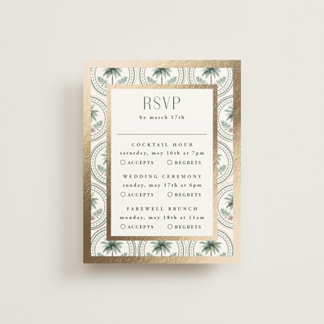 Foil-Pressed Multi-Event RSVP Cards