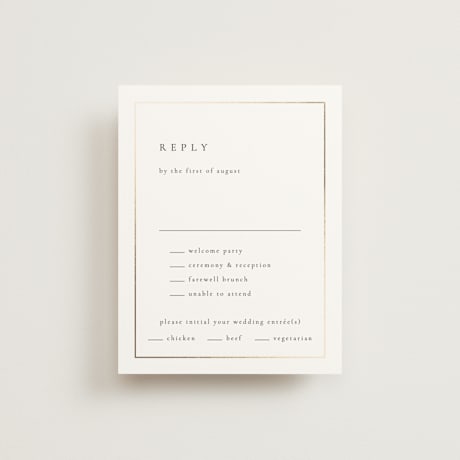 Foil-Pressed Multi-Event RSVP Cards