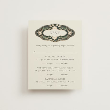 Foil-Pressed Multi-Event RSVP Cards