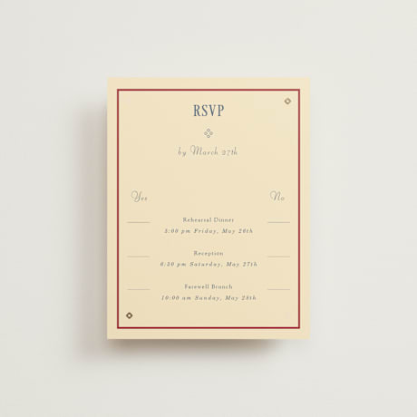 Foil-Pressed Multi-Event RSVP Cards