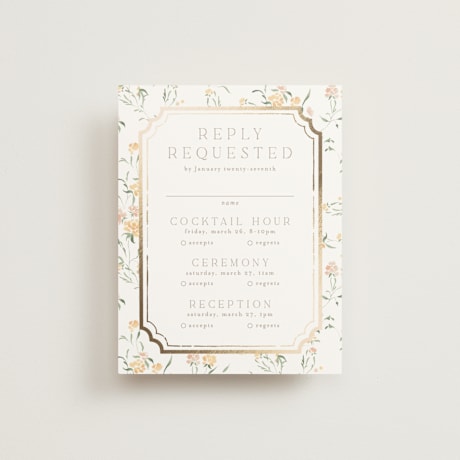 Foil-Pressed Multi-Event RSVP Cards