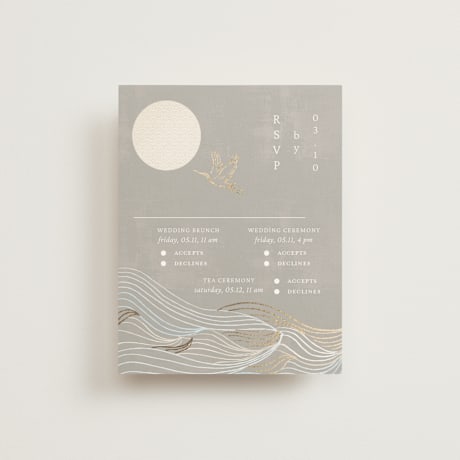 Foil-Pressed Multi-Event RSVP Cards