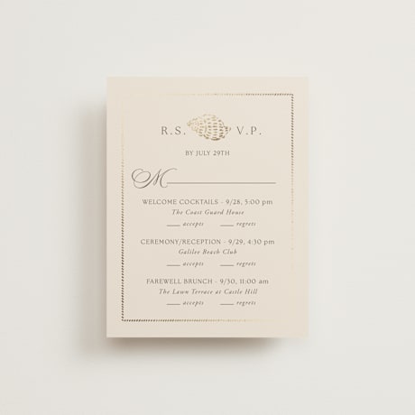 Foil-Pressed Multi-Event RSVP Cards