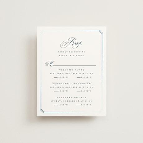 Foil-Pressed Multi-Event RSVP Cards