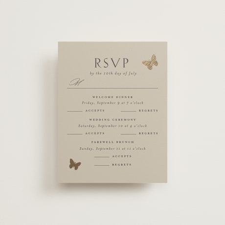 Foil-Pressed Multi-Event RSVP Cards