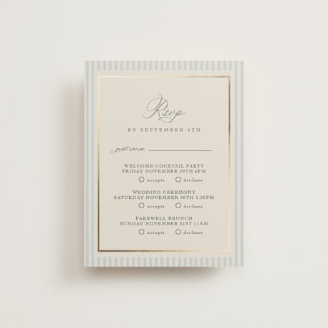 Foil-Pressed Multi-Event RSVP Cards