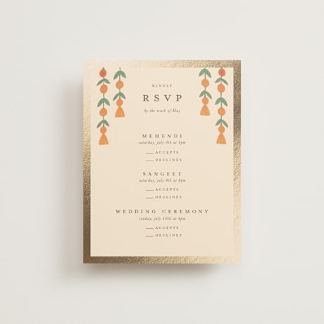 Foil-Pressed Multi-Event RSVP Cards