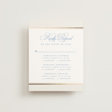 Foil-Pressed Multi-Event RSVP Cards